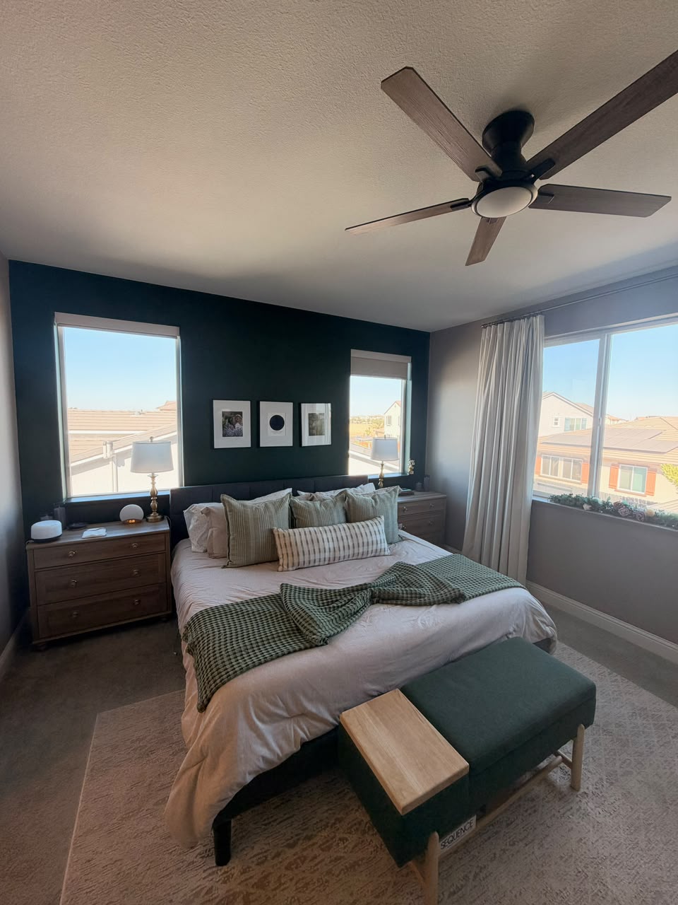 Made bedroom prepared after regular cleaning